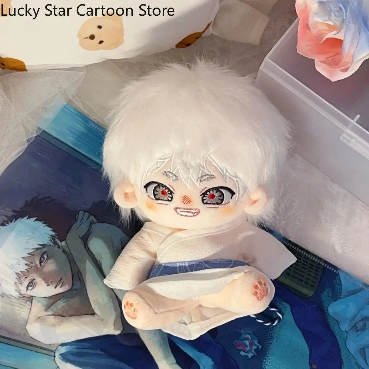 لطيف الصيف Hikaru Died Tsujinaka Yoshiki أنيمي وسيم الصبي تأثيري القطن محشوة فستان الملابس الكرتون هدية عيد الميلاد 20 سنتيمتر