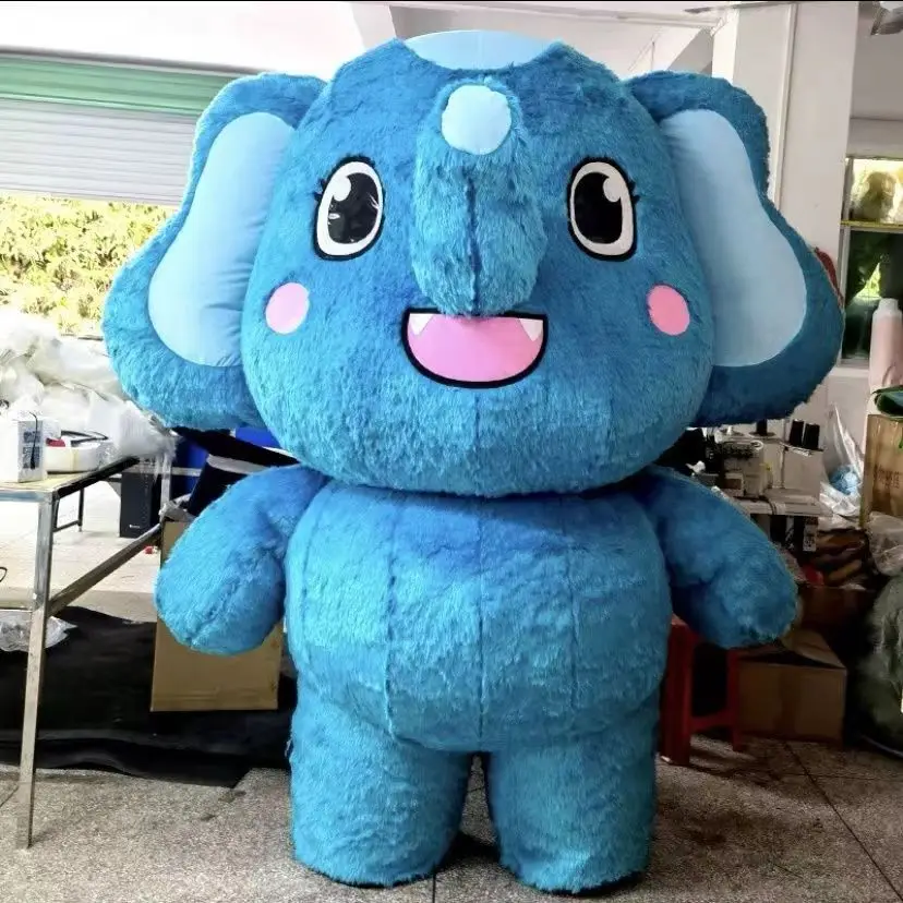 Halloween Carnival Outdoor Inflatable Mascot Pink Doll Halloween Cosplay Adult Sized Mascot