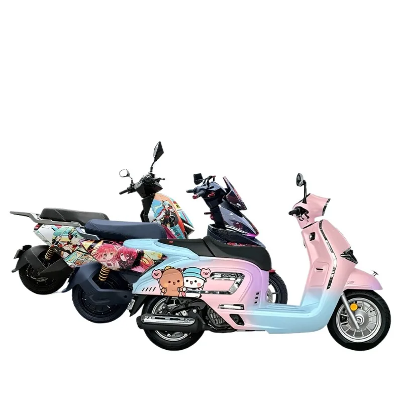 Motorcycle pain car locomotive, painted film electric car sticker
