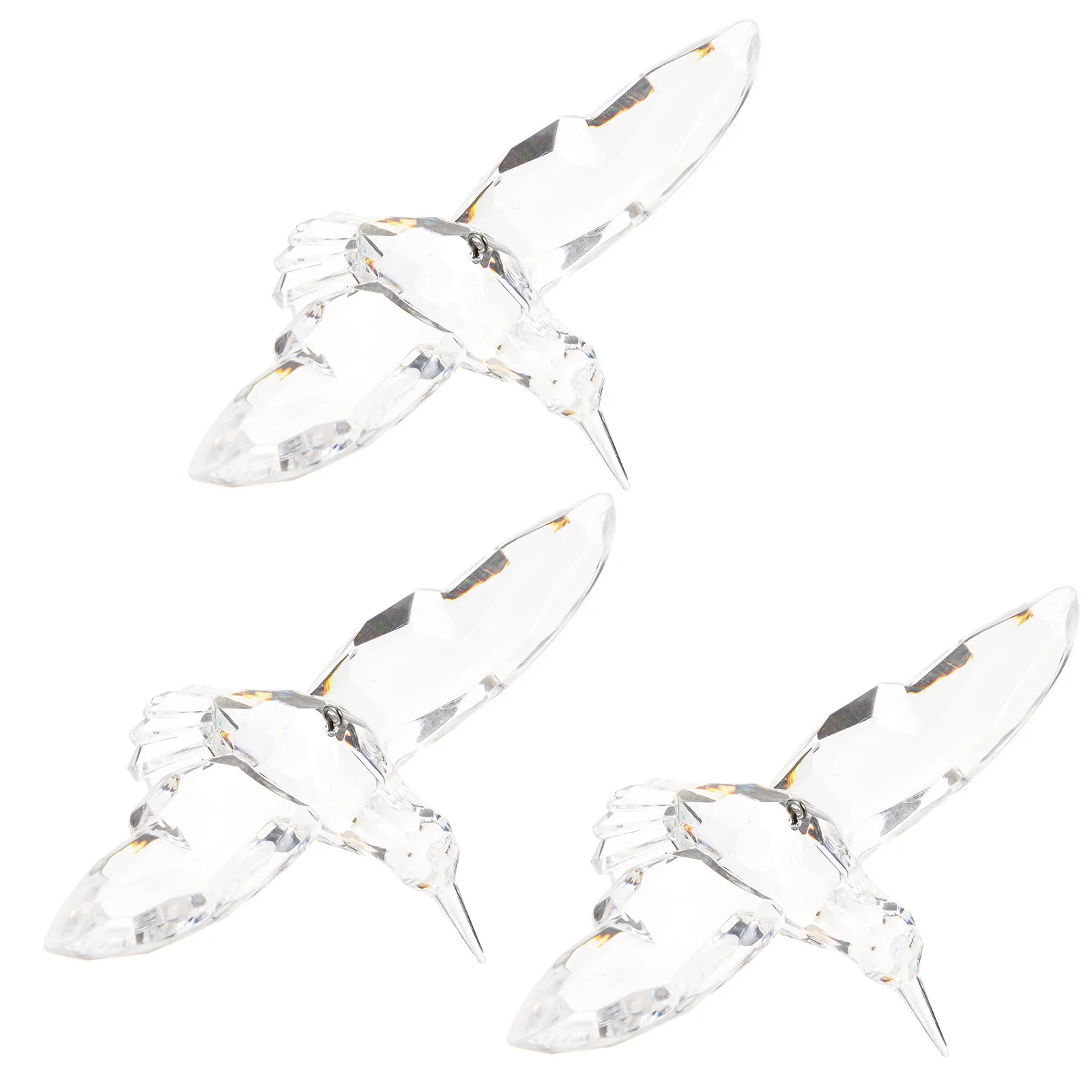 

3Pcs Ceiling Hanging Bird Decoration Flying Birds Acrylic Ornament for Table Centerpiece Party Layout Prop Memorial Gift Idea