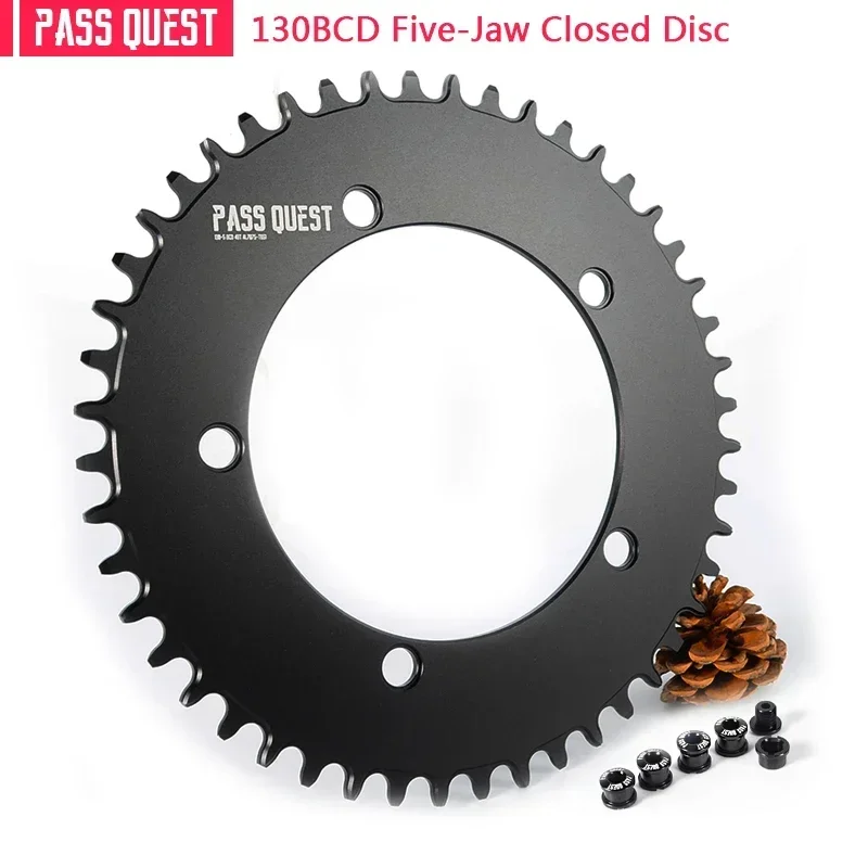 130BCD chainring 5-Claw Closed Disc/Elliptical Disc Black 44T 48T 52T 56T 60T Road Bicycle For SRAM RED APEX Bicycle Crankset