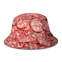 2022 nowa letnia kiełbasa tło kapelusze typu Bucket dla kobiet mężczyzn Streetwear składane Bob kapelusze wędkarskie dziewczyny chłopcy Panama Gorros