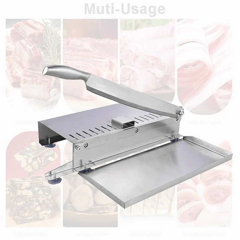 Manual lamb mutton chop ribs cutter machien chicken fish slicer cutter chicken wing leg bone cutter machine