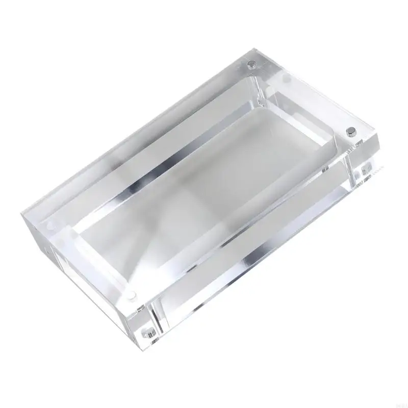 

96BA High Transparency Acrylic Lid Cover Storage Box Case For Game Console