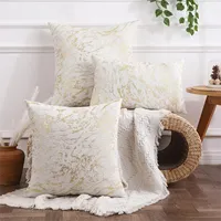 Chenille Cushion Cover Soft Throw Pillow Covers Square Luxury Pillow Case Stitched Edge Couch Sofa Living Room Decor Pillowcase
