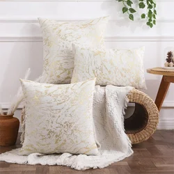 Chenille Cushion Cover Soft Throw Pillow Covers Square Luxury Pillow Case Stitched Edge Couch Sofa Living Room Decor Pillowcase