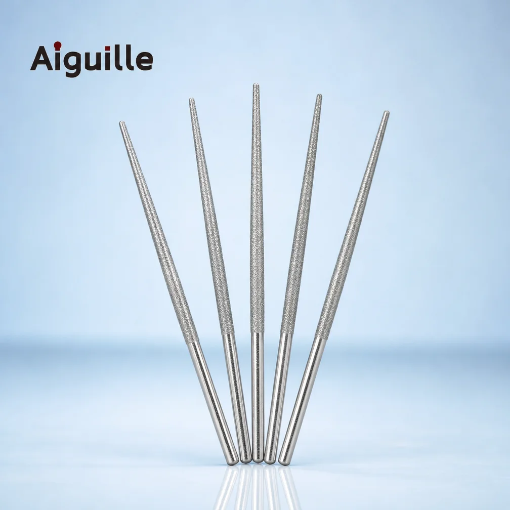 Diamond drilling bit tapered grinding needle 150# 3mm shank for stone drilling trimming and DIY crafts