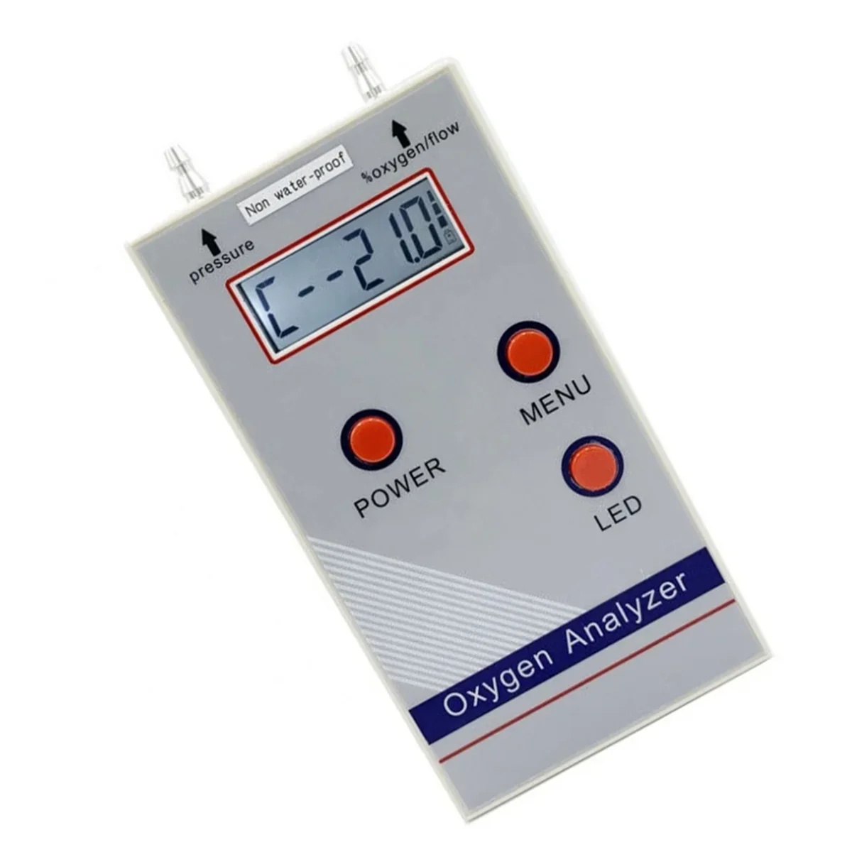 Zuurstof Analyzer Professionele Draagbare O2 Zuurstofconcentratie Meter Detector 21%-100% O2 Meter Gasdetector EU Plug