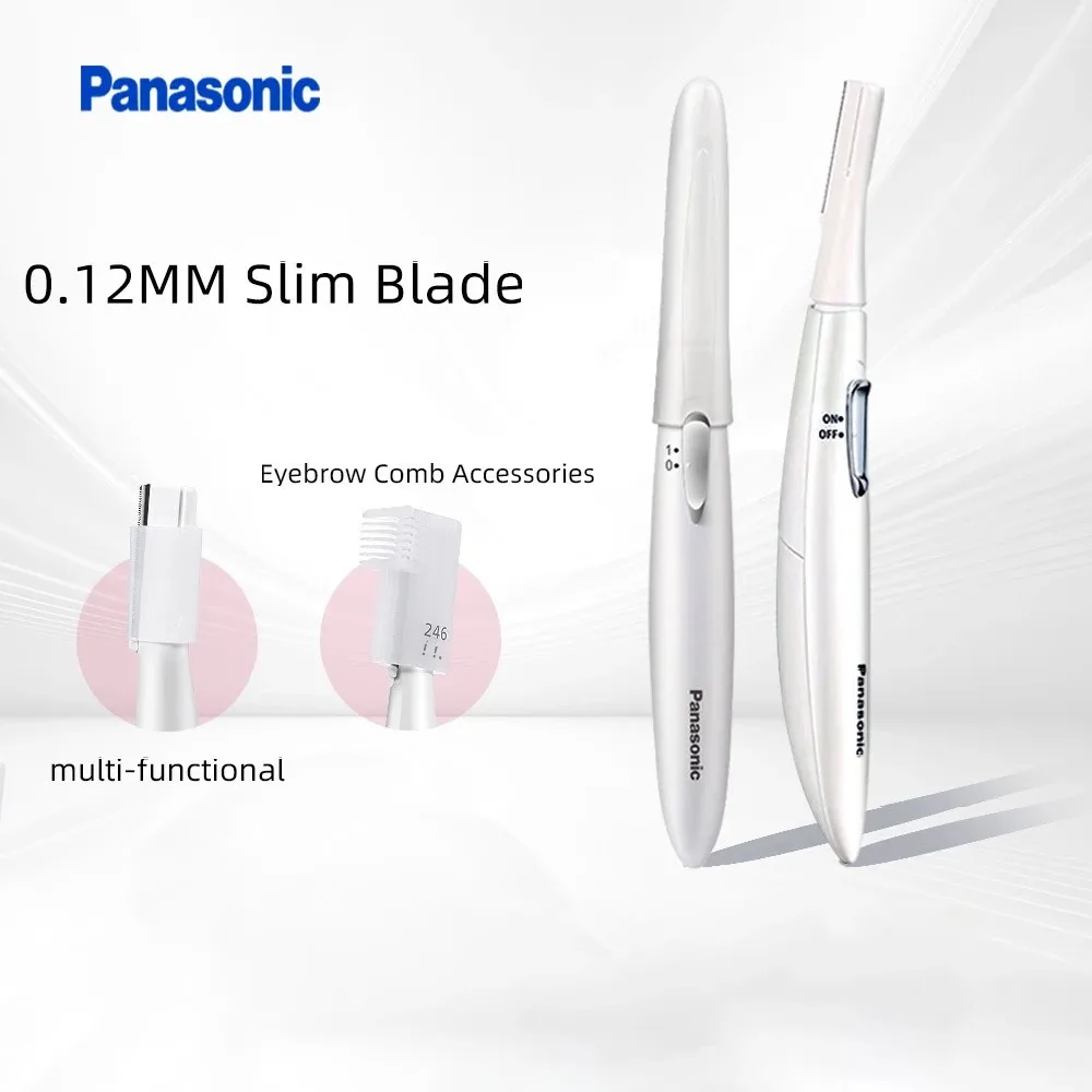 

Panasonic Electric Eyebrow Trimmer Electric Face Eyebrow Hair Trimmer Mini Portable Women Body Shaver Remover Blade Eye