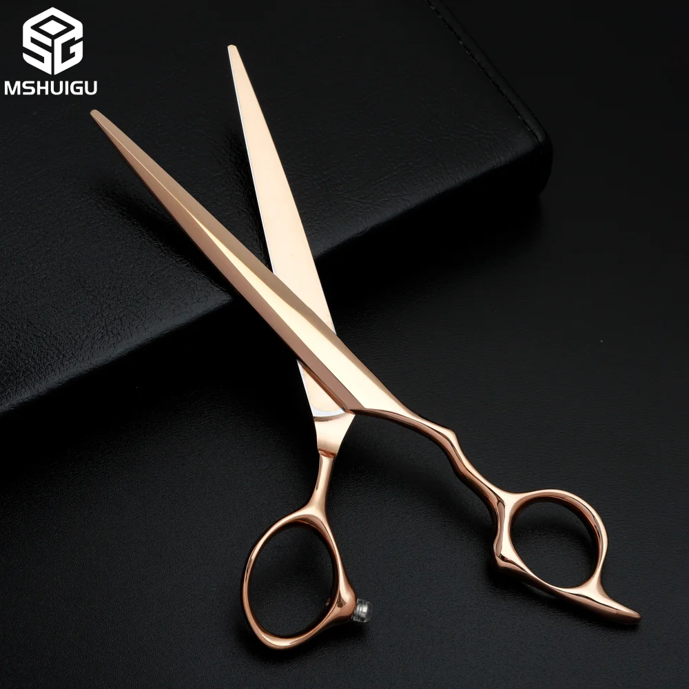 Professional Barber Scissors, Japanese VG10 Steel, 6.2 Inches Scissors Blind Hole Design Suitable for High-End Salons
