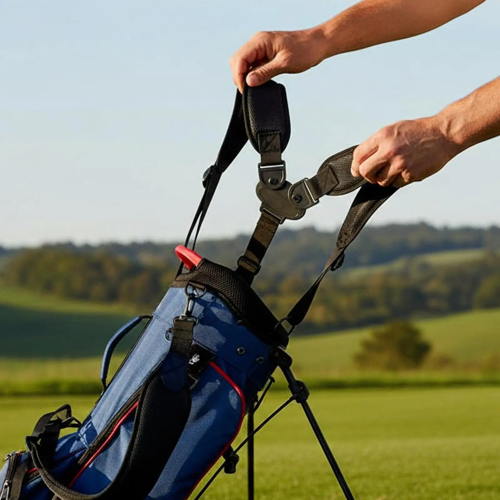 Golf Bag Shoulder Strap Adjustable Portable Versatile Replacement Lightweight Convenient Accessories Double Shoulder Strap