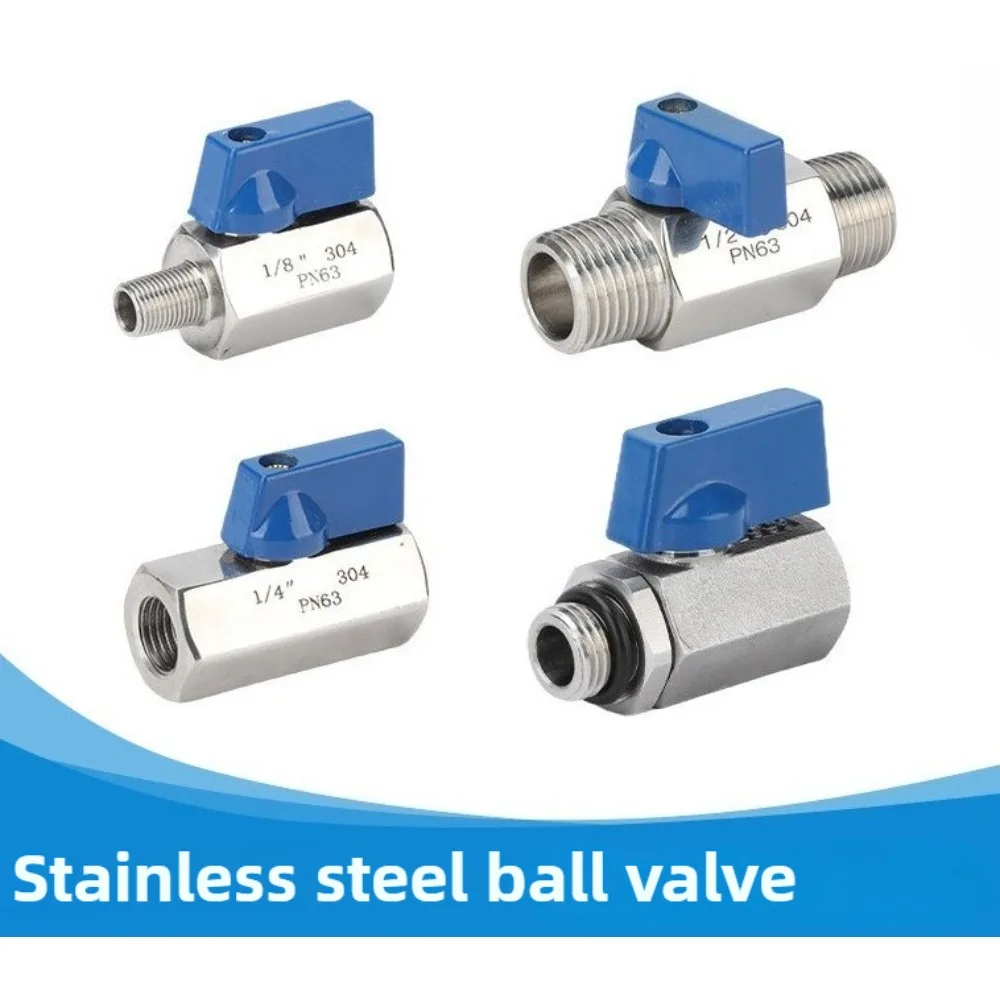 Stainless Steel 304 Ball Valve Mini Small Size 1/4