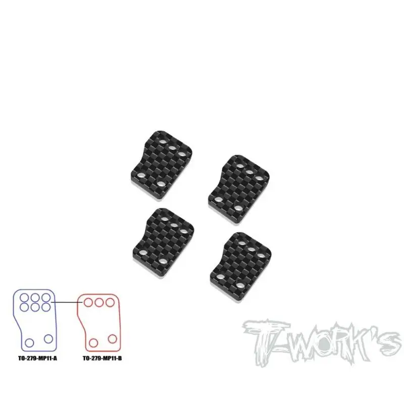 T originale funziona TO-279-MP11 7075-T6 Allume. Mozzi posteriori (per Kyosho MP11) Parti Rc OP