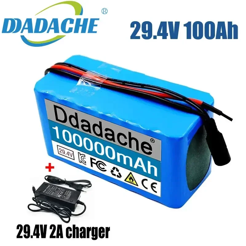 

24V 100Ah 7s3p 18650 Battery Lithium Battery 24v 100000mAh Electric Bicycle Moped Electric Lithium Ion Battery Pack + 2A Charger