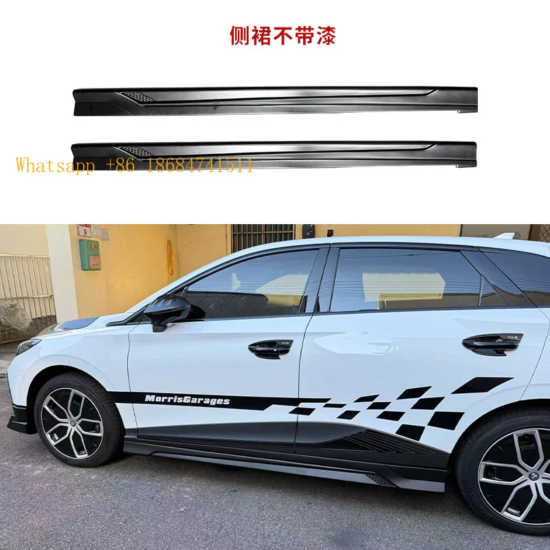 LD‑Style Small Aero Body Kit Front Lip Rear Lip Side Skirts 4‑EV Hatchback Aftermarket Exterior Mod Parts