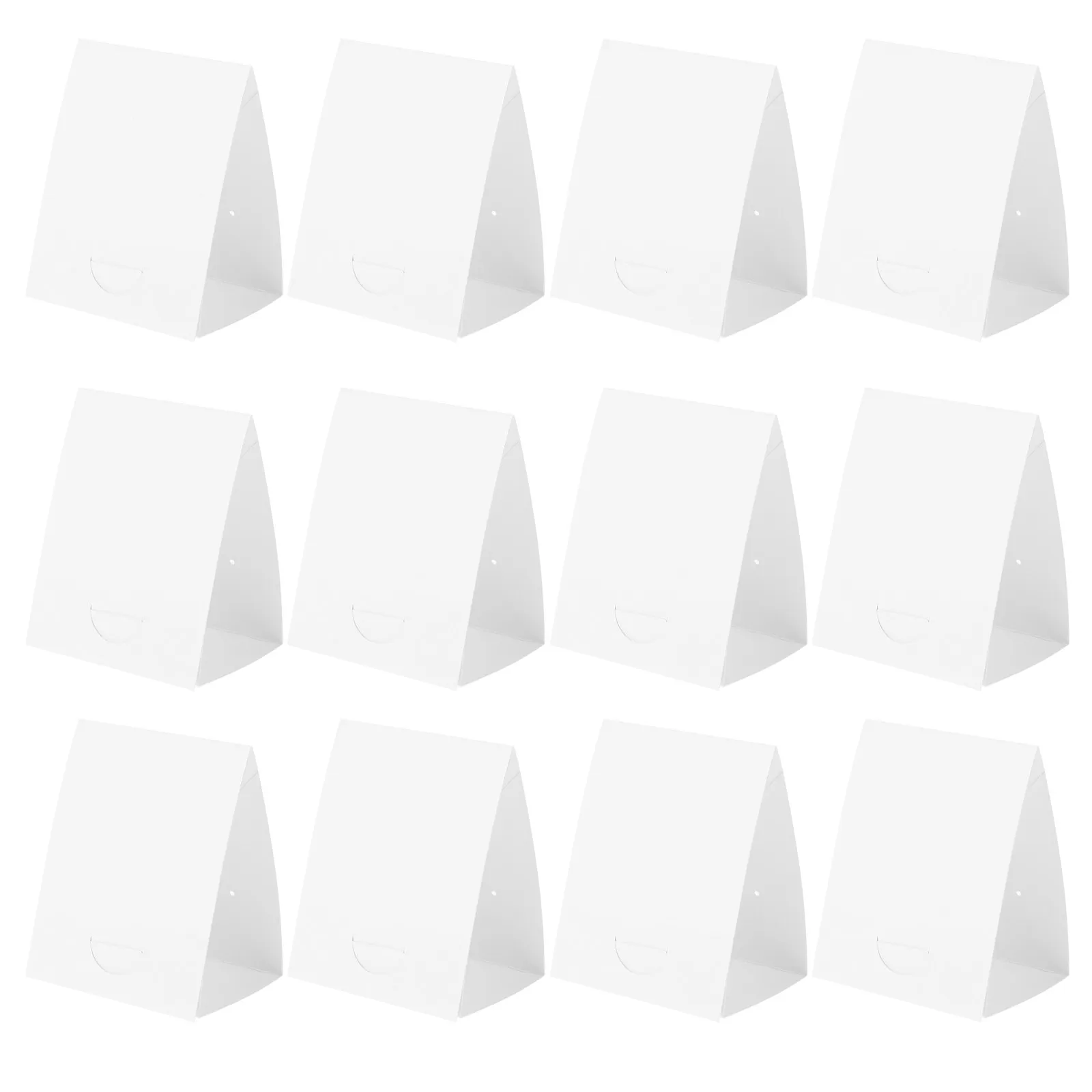 

100 шт. картонных карточек для демонстрации серег, украшений, заколок, складные, для хранения и упаковки