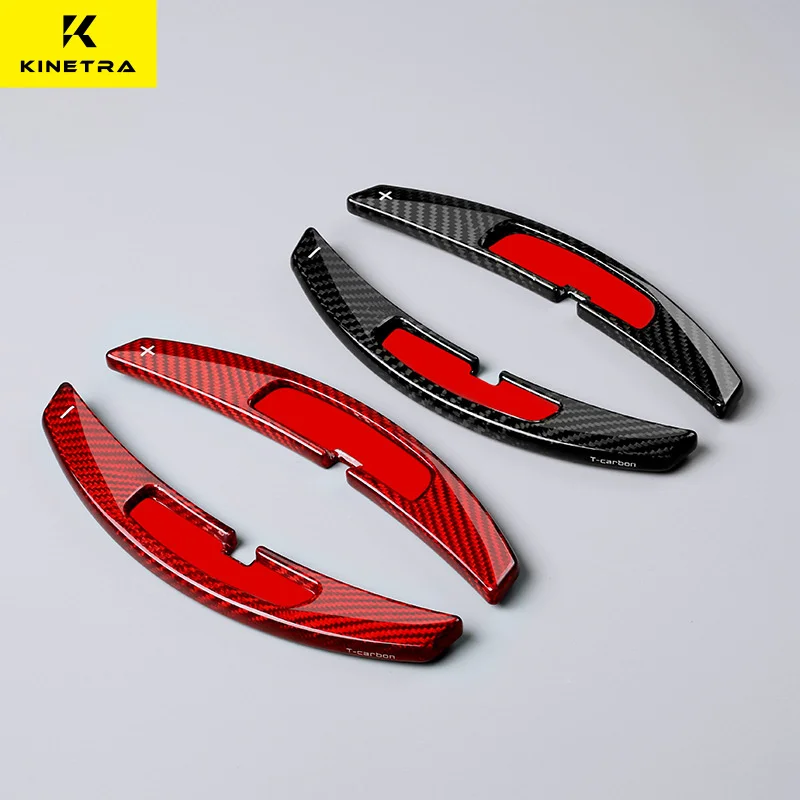 

For Porsche 911 Panamera Real Carbon Fiber 2pcs/lot Car Steering Wheel Shift Paddle Shifter Extension Replacement