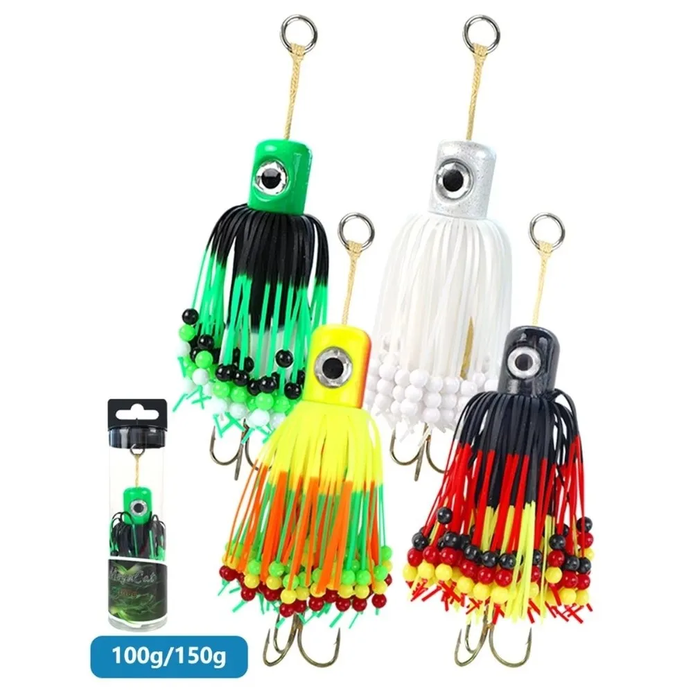 100g/150g/180g Weight Cronk Tairubber Lure Artificial Bait Teaser Design Teaser Hooks Rubber Material Catfish Tackle - view 4