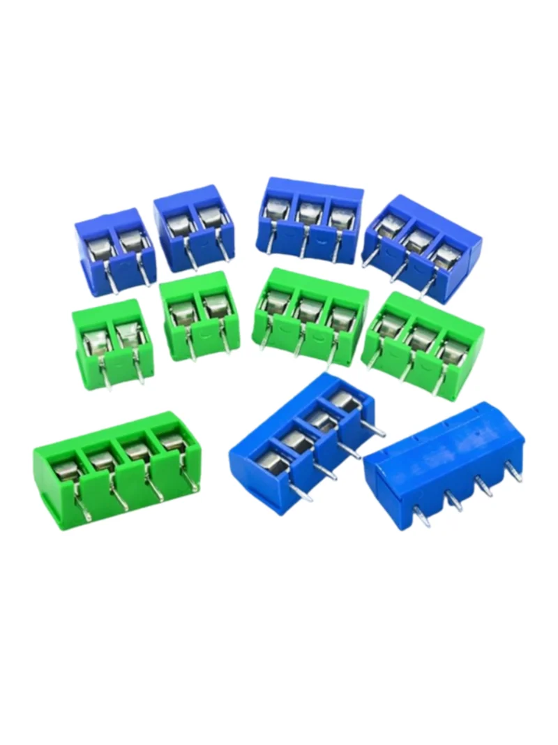 10 قطعة 5.08 أزرق/أخضر KF301-2/3P محطة كتلة/(النحاس) محطة آخر 2P/3P اختياري