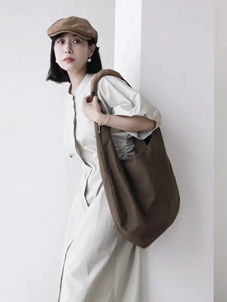 

Casual Crossbody Japanese Single Shoulder Bags Large Capacity Commuting Canvas Bag Women's 2025 New