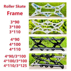 Roller Skate Frames Speed Skating Skates Rack 3*90/100/110/125mm 4*100/110mm 3 / 4 Wheels Accessories Skate Base Frame Bracket