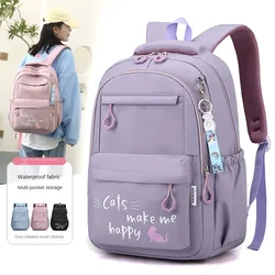 Large Capacity School Bags Cute Lightweight Waterproof School Backpack Nylon Material Breathable Rucksack Bagpack Teenager