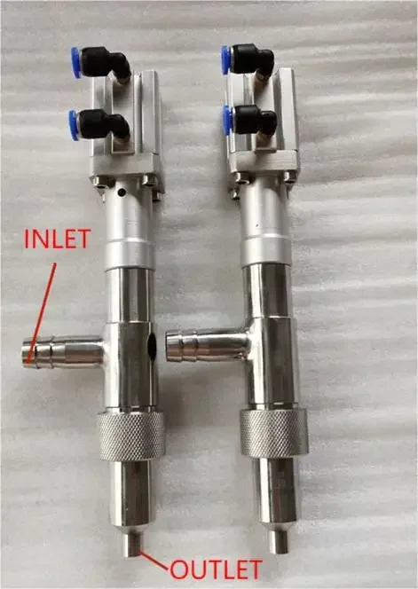 الفولاذ المقاوم للصدأ المكبس الحليب لصق الزبادي الشحوم السائل زجاجة ملء فوهة مع قطع غيار الصمام اليدوي لآلة التعبئة