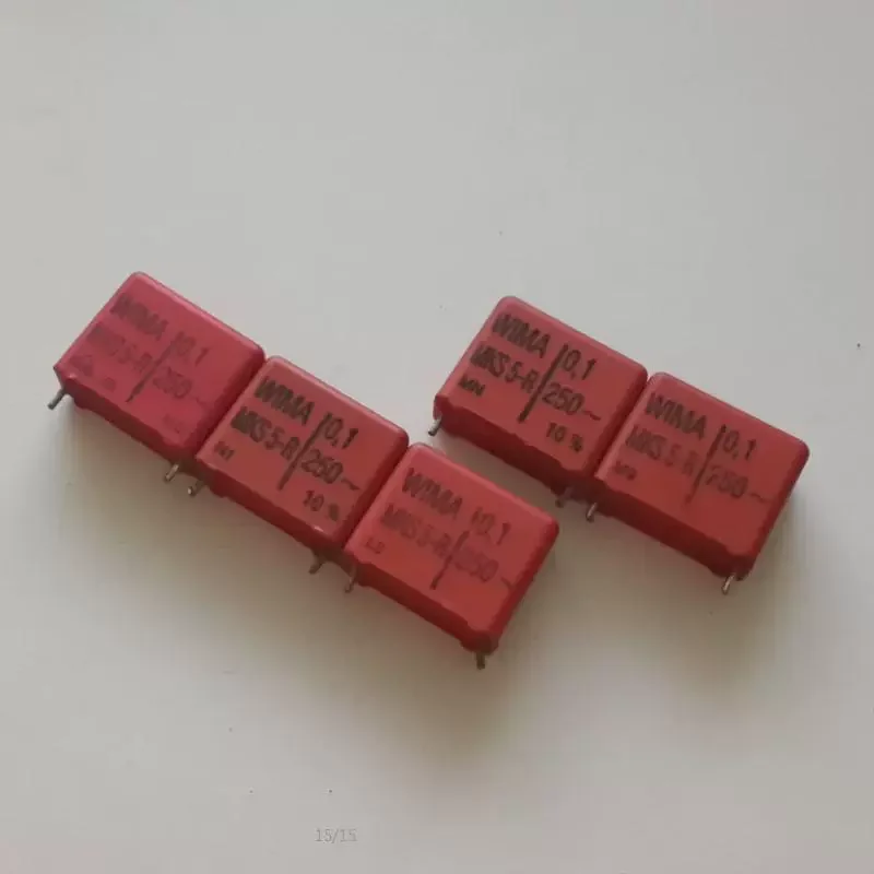 10-100 Uds WIMA MKS5-R 0.1uf250V condensador de película de polipropileno acoplado de Alemania