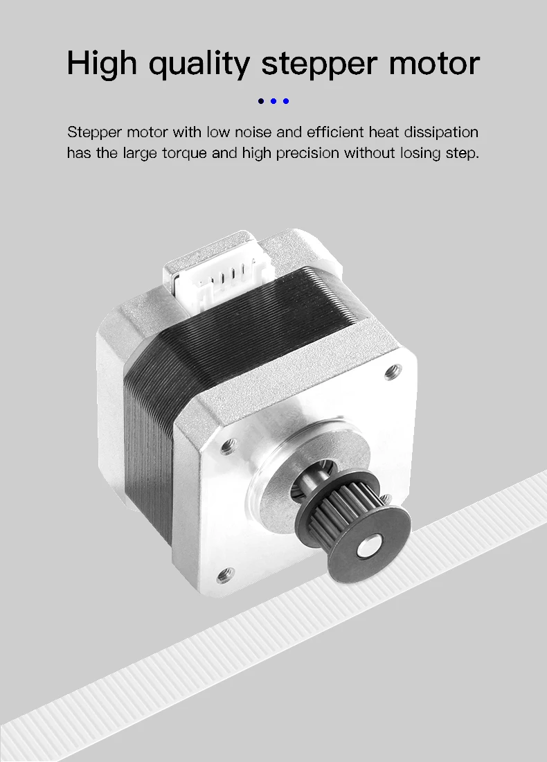 Creativity 42-34 X-Achsen-Schrittmotor mit 2GT Synchrongetriebe für Ender 3, Pro Ender-5 Serie/CR-6 SE, Max /CR-6 SE 3D-Drucker – Detail 3