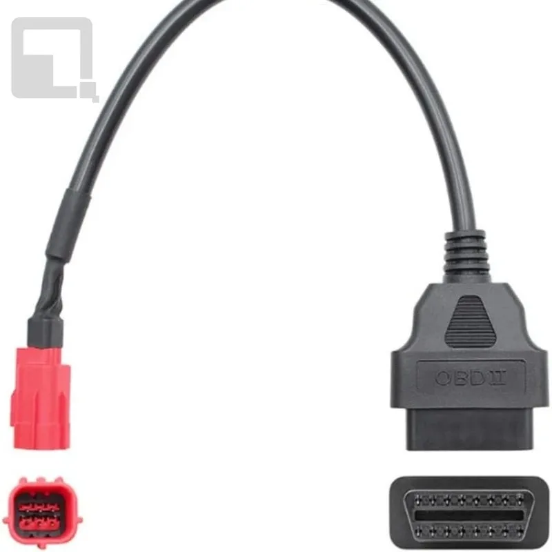 Universal Motorcycle Cable for Honda 6pin Plug Cable Diagnostic Cable 6Pin To OBD2 16 Pin Adapter for Testing Lines 1 PC
