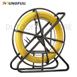 4/5/7mm 50/100 meter Guide Device Fiberglass Duct Rodder Cable puller Wire Cable Running Rod Fish Tape Continuous Reel