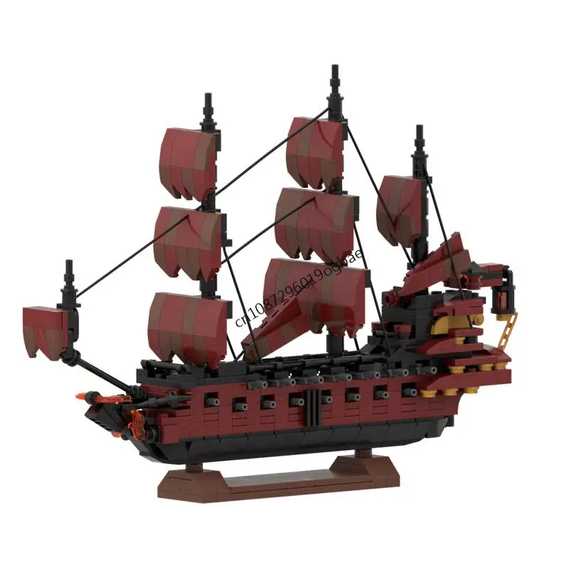 

New 612Pcs Moc European Medieval Pirates Series Anne Revenge Warship Creative Ideas Imperial Flagship Toys Gifts Building Blocks