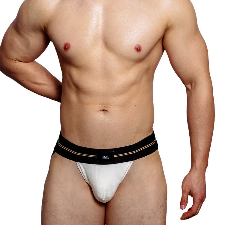 

Bottom Temptation Hollow Male Gay Underwear Personality Cool Striped Waist Men Thong G-strings