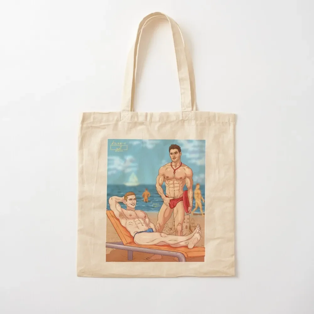 

Buck and Eddie Beach Tote Bag Canvas tote bag screen Tote Bag