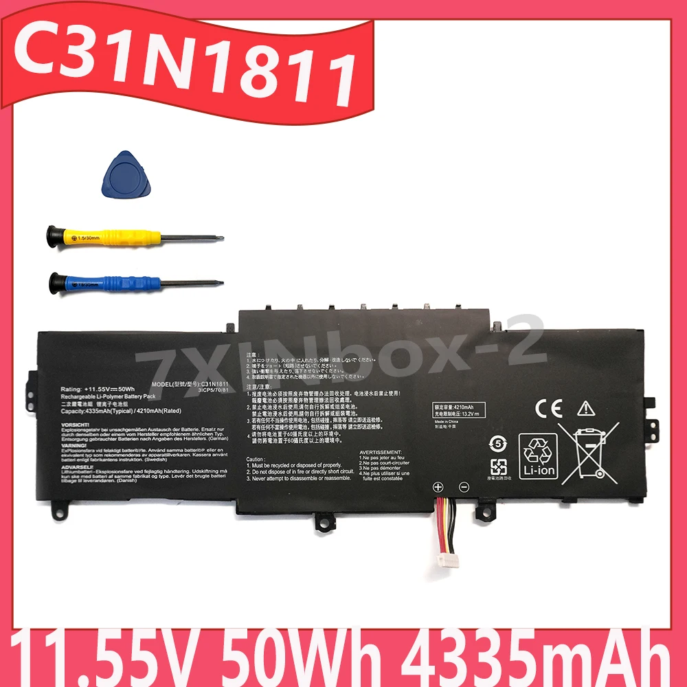 C31N1811 11.55V 50Wh 4335mAh Laptop Battery for ASUS Zenbook UX433FA U433FN U4300F BX433FN RX433FN 0B200-03080000  ﻿