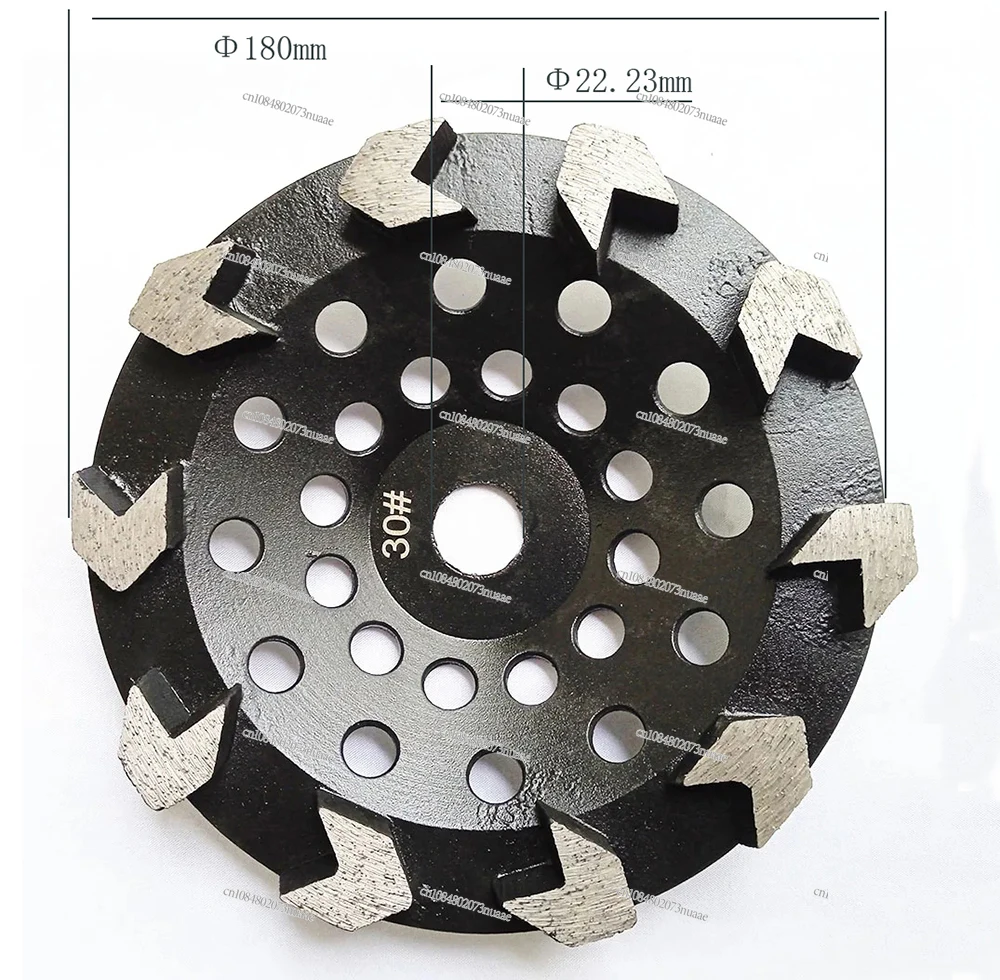 1 Pcs Arrow Sintered Diamond Segment Metal Grinding Disc Block Wheel Diameter 7 Inch or Epoxy Solidified Terrazzo Concrete