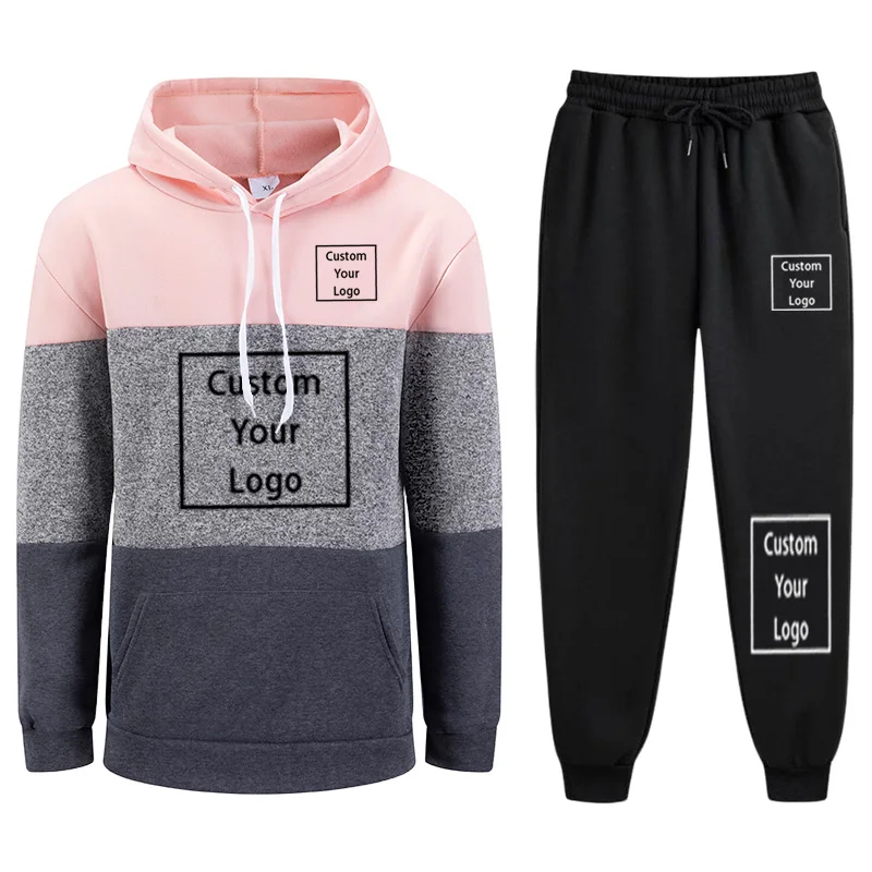 

DIY Design Pattern Female Clothing Customize Your Logo Print Hoodie Sweatpants Women Tracksuit Autumn Daily Casual Sporty Outfit