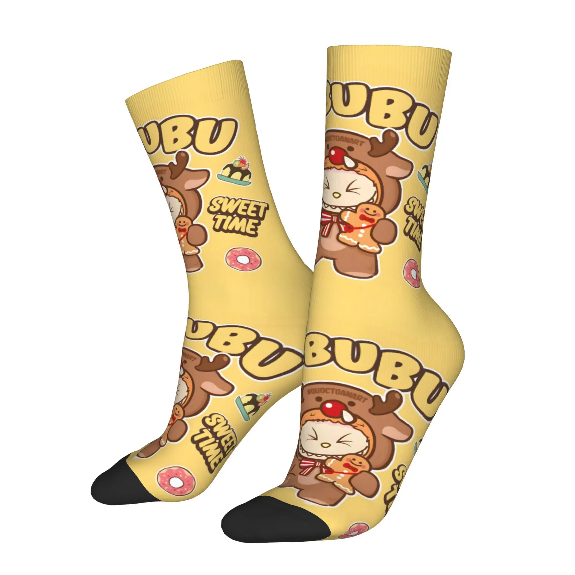 

Funny Sock for Men Cartoon Design Hip Hop Harajuku Happy Breathable Pattern Printed Crew Sock Novelty Gift