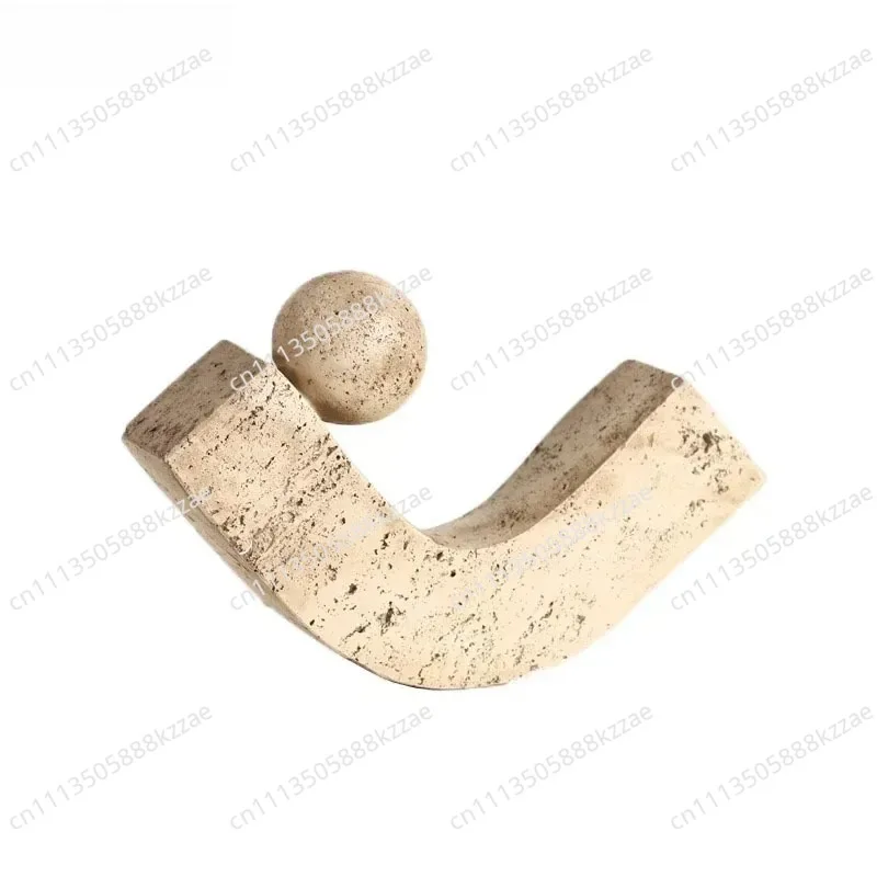 Geometric Arc Natural Stone Ornaments Modern Crafts Desk Decoration Minimalist Desk Decoration Home Aesthetics Modern Art Statue