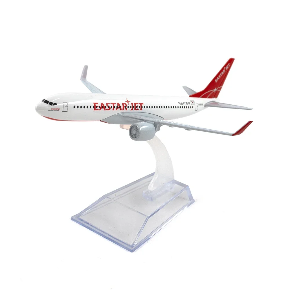 Масштаб 1/400 самолета Boeing 737 Eastar Jet Air 16 см, сплав самолета B737, модель игрушки для детей, коллекция рождественских подарков