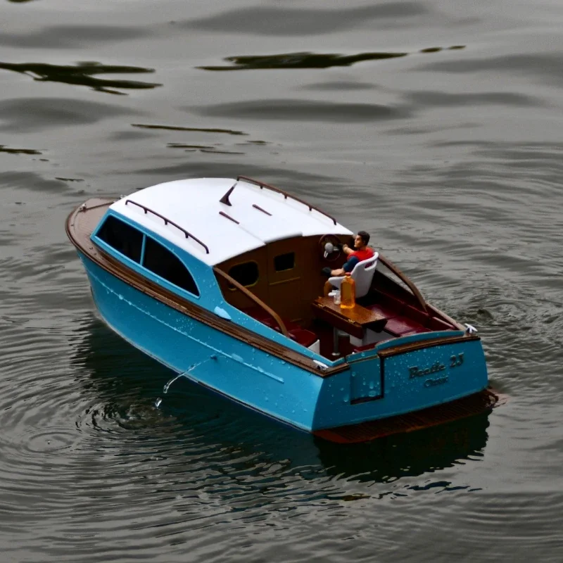 Modèle de bateau de Yacht RC Vintage, échelle 1/18, 23 pieds, modèle fini de haute qualité