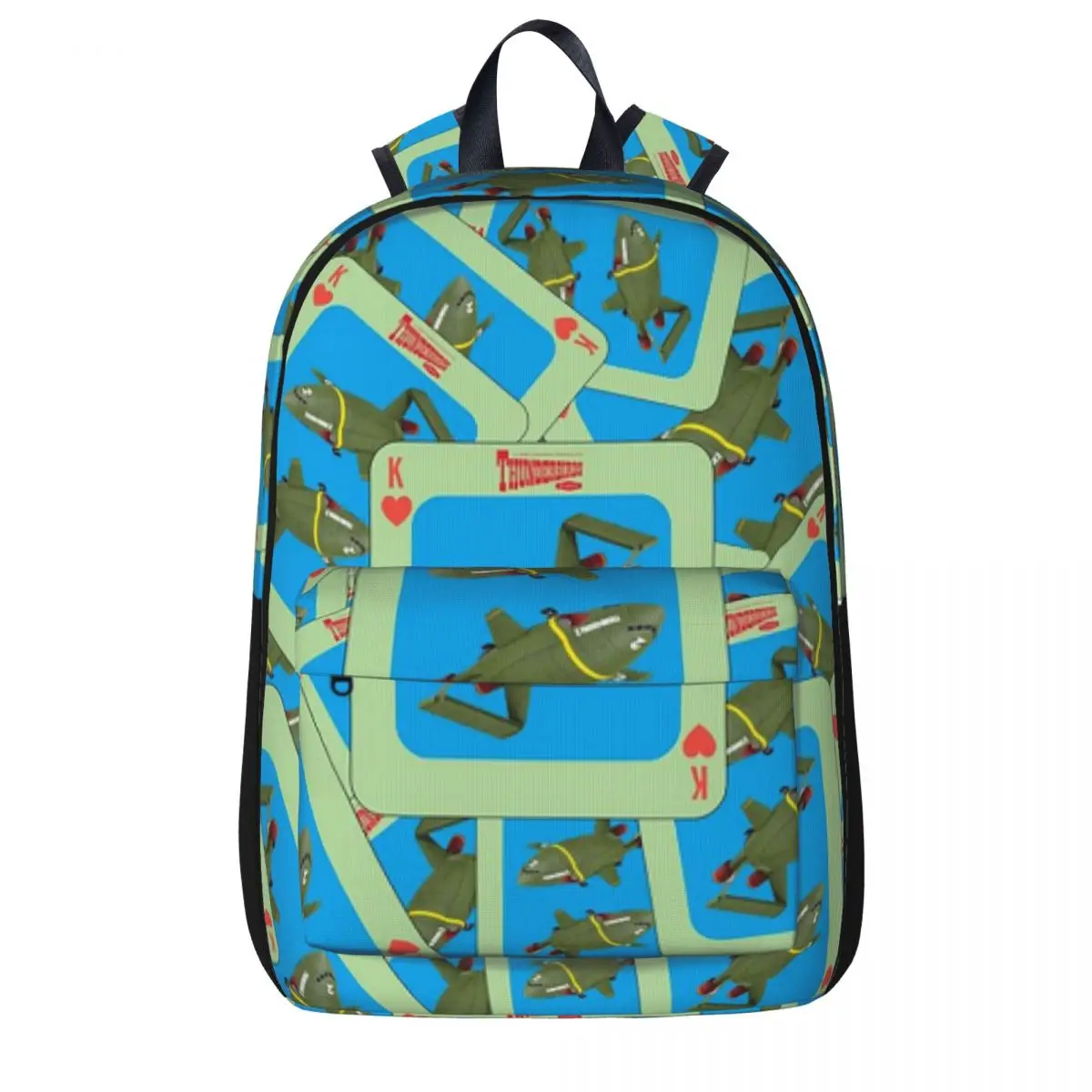 

Thunderbird 2, Ретро-серия от Джерри Андерсон Рюкзаки Студенческая сумка для книг Сумка на плечо Дорожный рюкзак Повседневная детская школьная сумка