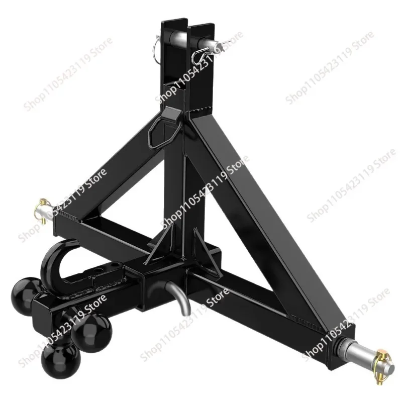 3 Point Hitch Receiver For Category 1 & 2, 2 Inch Receiver, With 3 Ball & Hook, Heavy Duty Trailer Hitch