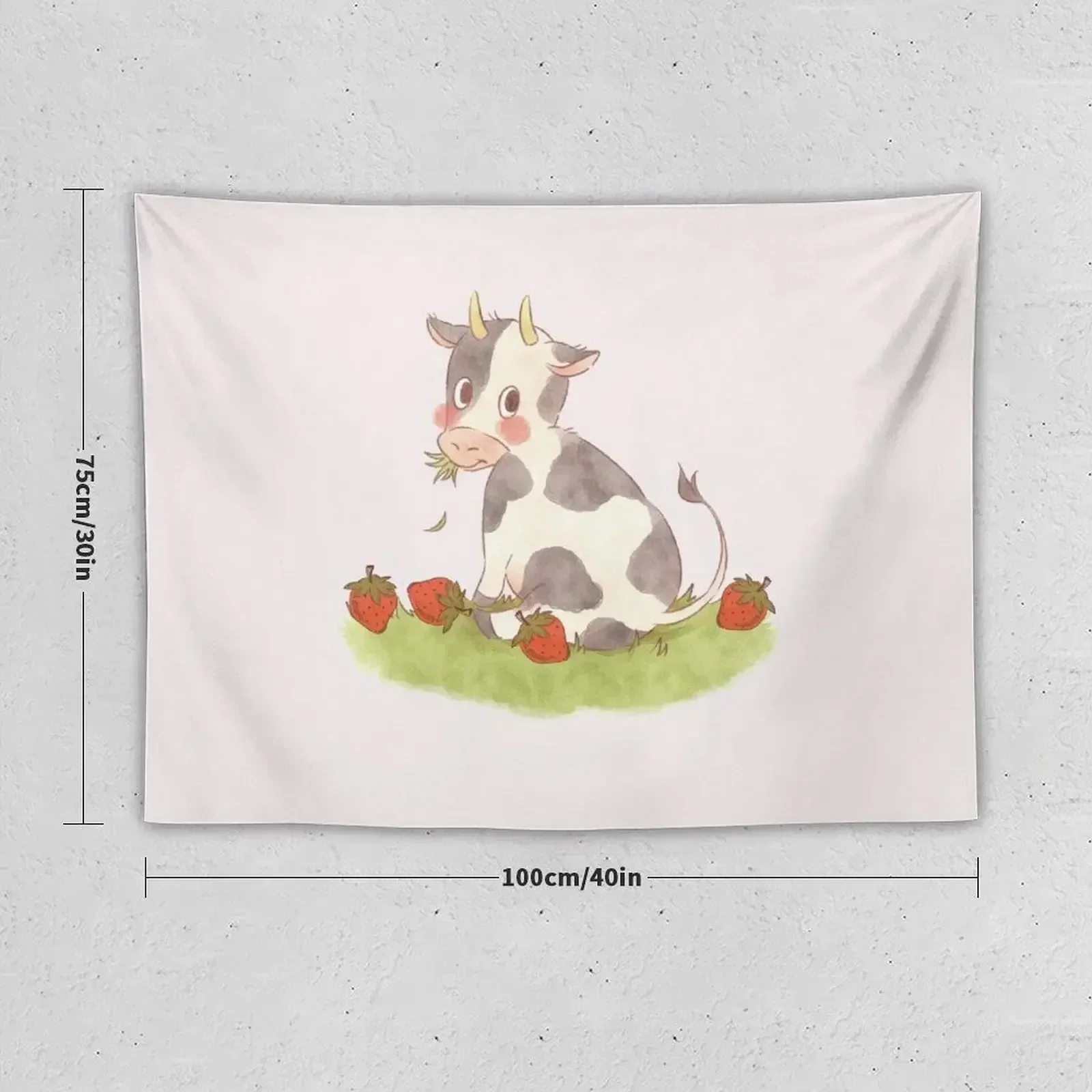 Cottage core cow Tapestry Living Room Decoration Decoration Home Tapete For The Wall Tapestry