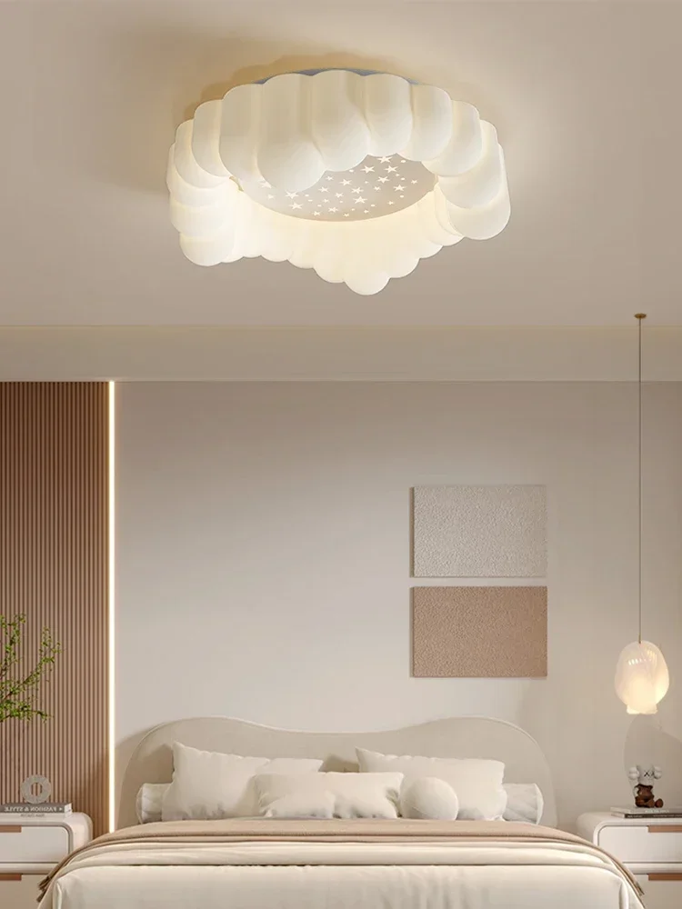 Master Bedroom Lamp Modern Minimalist and Magnificent Ceiling Lamp Cream Style Zhongshan Lamp 2023 New