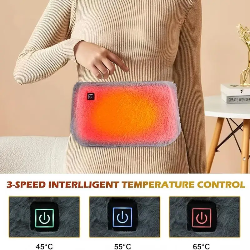 

Electric Heating Belt,Cold-Proof Uterus Warming,Abdomen Waist Warmer,with Hand Warmer Pocket,USB Powered,3 Levels Adjustable