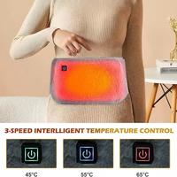 Electric Heating Belt,Cold-Proof Uterus Warming,Abdomen Waist Warmer,with Hand Warmer Pocket,USB Powered,3 Levels Adjustable