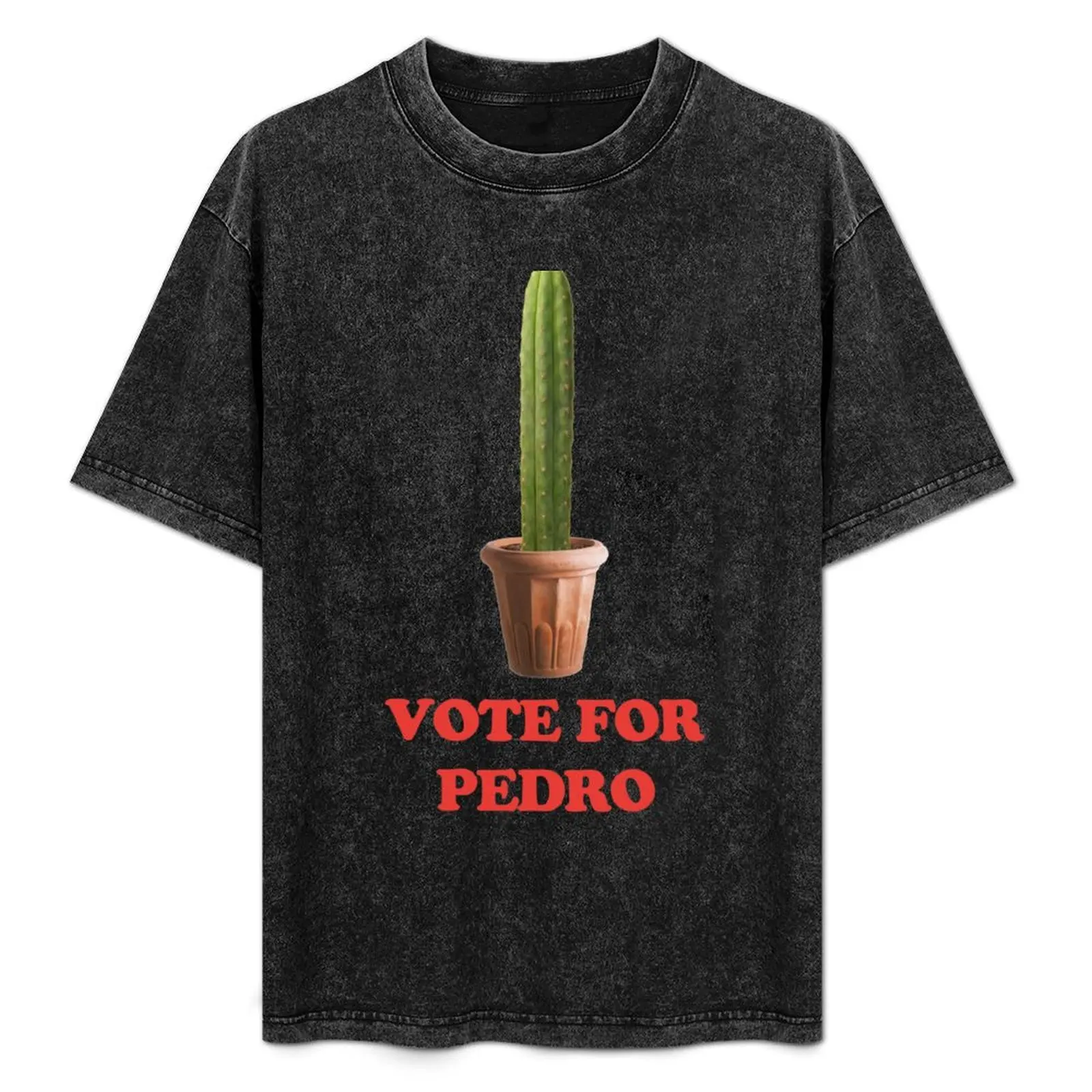 Vote For Pedro - Camiseta Trichocereus Pachanoi con estampado gráfico y manga corta