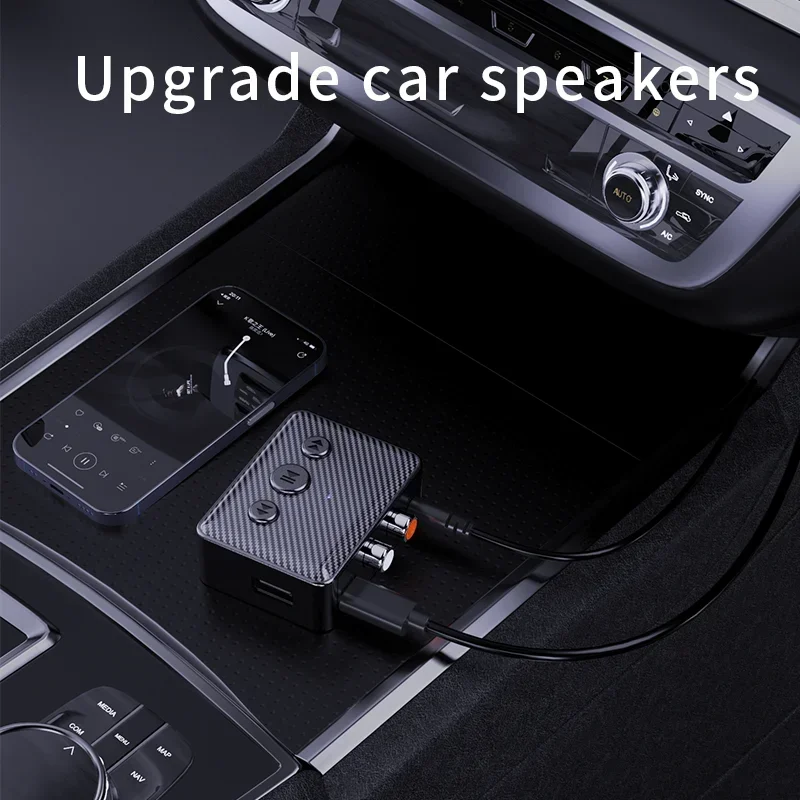 USB Bluetooth 5.4 Audio Receiver Adapter Wireless Stereo Music 3.5mm AUX RCA Support U-Disk Playback For Desktop Speaker Amp - view 6