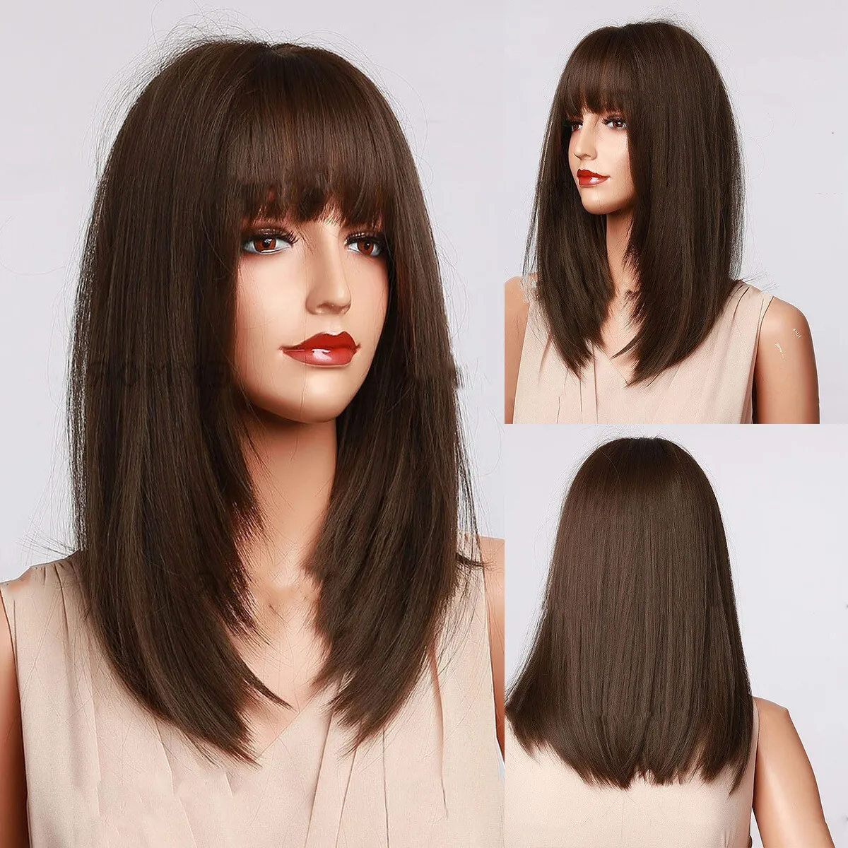 1 толстые женские новые парики с полными волосами